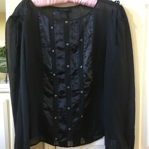 Silk and satin blouse size Small